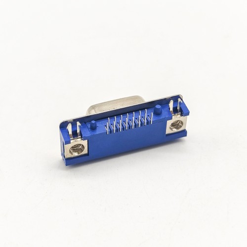 D SUB 15 Pin Female Right Angled Staking Type Through Hole for PCB Mount D SUB 15 Pin Female Right Angled Staking Type Through Hole for PCB Mount