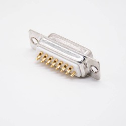 D Sub 15 Straight Standard Female Two Rows Stamped Solder Cup D-type Connector