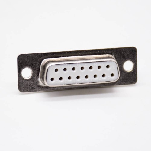 D Sub 15 Straight Standard Female Two Rows Stamped Solder Cup D-type Connector D Sub 15 Straight Standard Female Two Rows Stamped Solder Cup D-type Connector