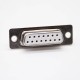 D Sub 15 Straight Standard Female Two Rows Stamped Solder Cup D-type Connector D Sub 15 Straight Standard Female Two Rows Stamped Solder Cup D-type Connector