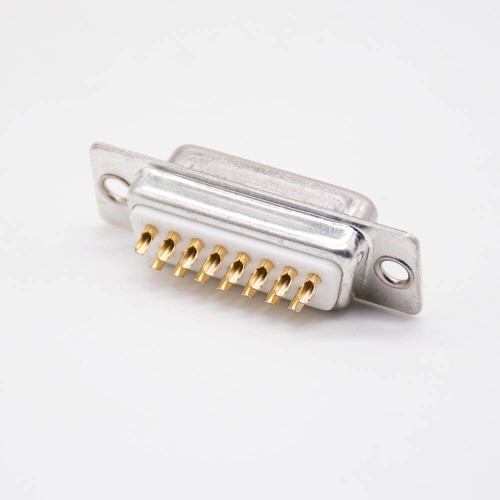 D Sub 15 Straight Standard Female Two Rows Stamped Solder Cup D-type Connector D Sub 15 Straight Standard Female Two Rows Stamped Solder Cup D-type Connector