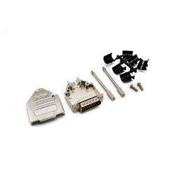 D SUB 15Pin Connector Straight Male Solder Type with Metal Backshell