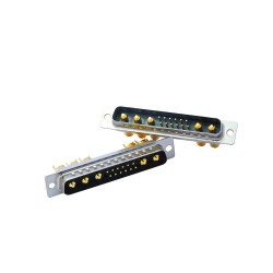 D-SUB 17W5 Male Straight Solder Type Gold Plated Machine pin 10A 20A 30A 40A