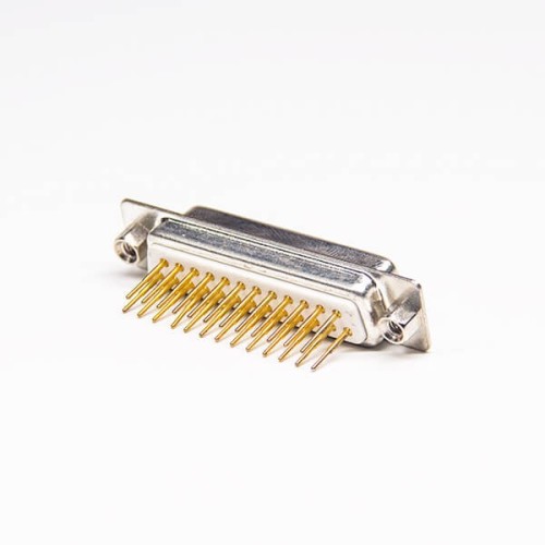 D SUB 180 Degree 25 Pin Female Staking Type Through Hole for PCB Mount D SUB 180 Degree 25 Pin Female Staking Type Through Hole for PCB Mount