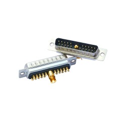 D-SUB 21W1 Male Straight Solder Type 10A 20A 30A 40A Gold Plated