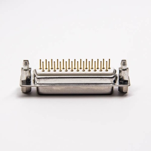 D SUB 25 Pin Connector Female 180 Degree Through Hole for PCB Mount Staking Type D SUB 25 Pin Connector Female 180 Degree Through Hole for PCB Mount Staking Type