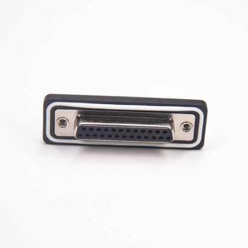 D sub 25 Pin Female Connector Standard IP67 type 2 Rows Through Hole Panel Mount With Harpoon D sub 25 Pin Female Connector Standard IP67 type 2 Rows Through Hole Panel Mount With Harpoon