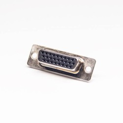 D sub 26 Pin High Density Female Connector 180 Degree Solder Type for Cable