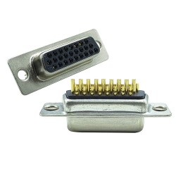 D SUB 26Pin Connector Straight Male Female Solder Type 26pin COM Serial Port 3 Rows Bur 10A 20A 30A 40A