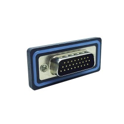 D SUB 26Pin Connector Straight Male Through Hole Serial Port 26Pin Waterproo Bur Solid pin