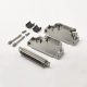 D-sub 27W2 Female Connector with shell 45° Solder Cup Metal Shell 2 Rows solid pin 10A 20A 30A 40A