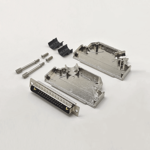 D-sub 27W2 Male Connector with shell 45° Solder Cup Metal Shell 2 Rows solid pin 10A 20A 30A 40A