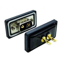 D SUB 2Pin Connector Straight Male Female Solder Type Serial Port 2Pin Waterproof 2w2 Solid pin High Current