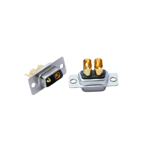 D-SUB 2V2 High Current Female Straight Solder Type 10A Gold Plated Solid Pin Single Hole D-SUB 2V2 High Current Female Straight Solder Type 10A Gold Plated Solid Pin Single Hole