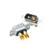 D-SUB 2V2 High Current Male Straight Solder Type 10A Gold Plated Solid Pin Single Hole D-SUB 2V2 High Current Male Straight Solder Type 10A Gold Plated Solid Pin Single Hole