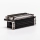 D Sub 37 Male Female Connector to Audio R/A Stacked Type Black Socket D Sub 37 Male Female Connector to Audio R/A Stacked Type Black Socket