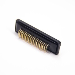D sub 37 Pin Connector Standard IP67 Type Through Hole Panel Mount 20pcs