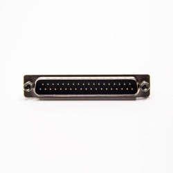 D SUB 37 Pin Male Connector Through Hole for PCB Mount Staking Type 180 Degree