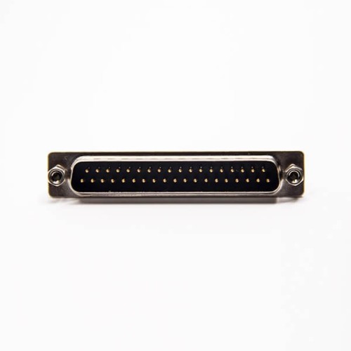 D SUB 37 Pin Male Connector Through Hole for PCB Mount Staking Type 180 Degree D SUB 37 Pin Male Connector Through Hole for PCB Mount Staking Type 180 Degree