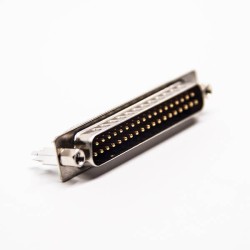 D SUB 37 Pin Male Connector Through Hole for PCB Mount Staking Type 180 Degree 20pcs