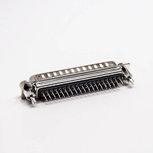 D SUB 37 Pin Male Connector Through Hole for PCB Mount Staking Type 180 Degree D SUB 37 Pin Male Connector Through Hole for PCB Mount Staking Type 180 Degree