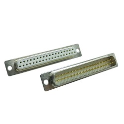 D SUB 37Pin Connector Straight Male Female Solder Type 37pin RS232 Serial Port 2 Rows Bur