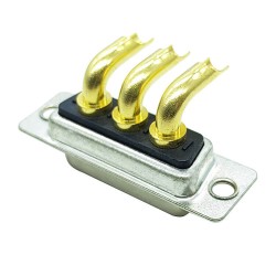 D SUB 3Pin Connector Right Angled Male Female Solder Type 3pin 1 Row High Current