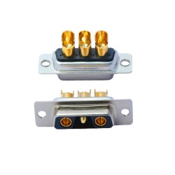 D-SUB 3V3 High Current Female Straight Solder Type 40A Gold Plated Solid Pin Single Hole
