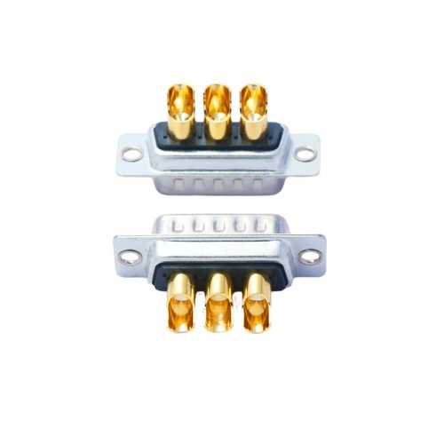 D-SUB 3V3 High Current Male Straight Solder Type 10A Gold Plated Solid Pin Single Hole D-SUB 3V3 High Current Male Straight Solder Type 10A Gold Plated Solid Pin Single Hole