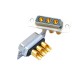 D-SUB 3W3 High Current Female Straight Solder Type 40A Gold Plated Solid Pin Single Hole D-SUB 3W3 High Current Female Straight Solder Type 40A Gold Plated Solid Pin Single Hole