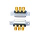 D-SUB 3W3 High Current Female Straight Solder Type 40A Gold Plated Solid Pin Single Hole D-SUB 3W3 High Current Female Straight Solder Type 40A Gold Plated Solid Pin Single Hole