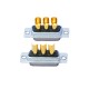 D-SUB 3W3 High Current Female Straight Solder Type 40A Gold Plated Solid Pin Single Hole D-SUB 3W3 High Current Female Straight Solder Type 40A Gold Plated Solid Pin Single Hole