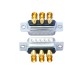 D-SUB 3W3 High Current Male Straight Solder Type 40A Gold Plated Solid Pin Single Hole D-SUB 3W3 High Current Male Straight Solder Type 40A Gold Plated Solid Pin Single Hole