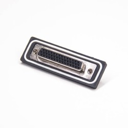 D sub 44 Pin Connector Standard IP67 type Through Hole Panel Mount