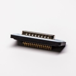D sub 44 Pin Connector Waterproof Straight Male Machined Solder Type