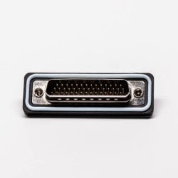 D sub 44 Pin Connector Waterproof Straight Male Machined Solder Type