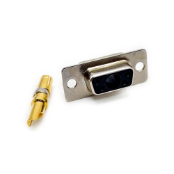 D-SUB 5W1 High Current Female Straight Solder Type 30A Gold Plated Solid Pin Single Hole 10A 20A 30A 40A