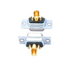 D-SUB 5W1 High Current Female Straight Solder Type 10A Gold Plated Solid Pin Single Hole 10A 20A 30A 40A