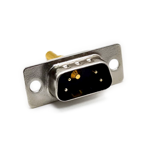 D-SUB 5W1 High Current Male Straight Solder Type 20A Gold Plated Solid Pin Single Hole D-SUB 5W1 High Current Male Straight Solder Type 20A Gold Plated Solid Pin Single Hole