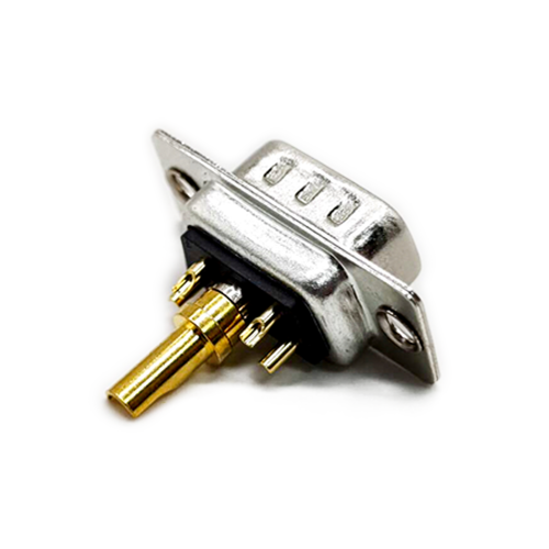 D-SUB 5W1 High Current Male Straight Solder Type 20A Gold Plated Solid Pin Single Hole D-SUB 5W1 High Current Male Straight Solder Type 20A Gold Plated Solid Pin Single Hole