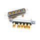 D-SUB 5W5 High Current Female Straight Solder Type 10A Gold Plated Solid Pin Single Hole 10A 20A 30A 40A D-SUB 5W5 High Current Female Straight Solder Type 10A Gold Plated Solid Pin Single Hole 10A 20A 30A 40A