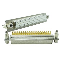 D SUB 62Pin Connector Straight Male Female Solder Type 62pin 3 Rows Bur