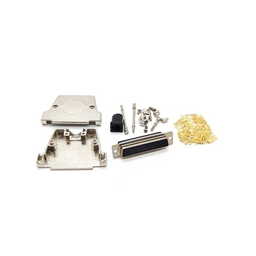 D-sub 78Pin Crimp Type Female Connector Machine Pins Straight with Metal Shell D-sub 78Pin Crimp Type Female Connector Machine Pins Straight with Metal Shell
