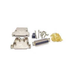 D-sub 78Pin Crimp Type Female Connector Machine Pins Straight with Metal Shell