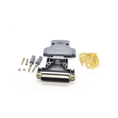 D-sub 78Pin Crimp Type Female Connector Machine Pins Straight with Plastic Shell D-sub 78Pin Crimp Type Female Connector Machine Pins Straight with Plastic Shell