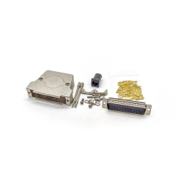 D-sub 78Pin Crimp Type Male Connector Machine Pins Straight with Metal Shell