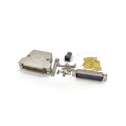 D-sub 78Pin Crimp Type Male Connector Machine Pins Straight with Metal Shell D-sub 78Pin Crimp Type Male Connector Machine Pins Straight with Metal Shell