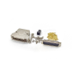 D-sub 78Pin Crimp Type Male Connector Machine Pins Straight with Metal Shell D-sub 78Pin Crimp Type Male Connector Machine Pins Straight with Metal Shell
