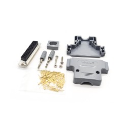 D-sub 78Pin Crimp Type Male Connector Machine Pins Straight with Plastic Shell