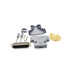 D-sub 78Pin Crimp Type Male Connector Machine Pins Straight with Plastic Shell